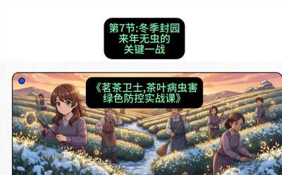 第07节：冬季封园&mdash;&mdash;来年无虫的关键一战，课程：《茗茶卫士&mdash;&mdash;茶叶病虫害绿色防控实战课》#识农AI